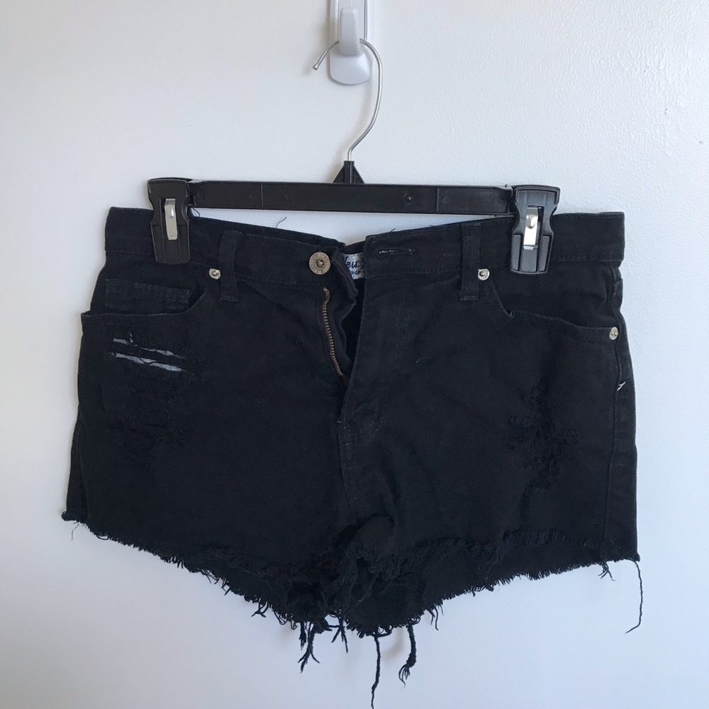 High Waisted Black Shorts